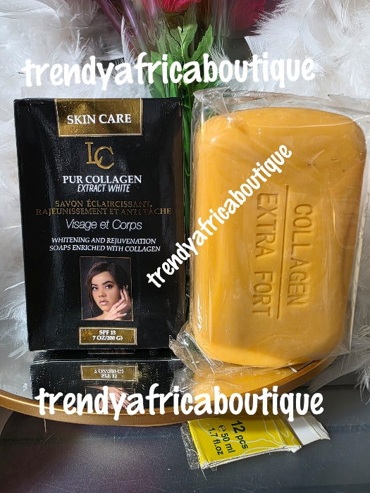 New product alert:  Pure collagen extracts whitening & rejuvenating  soap Anti stretch marks, anti-aging. 💯 satisfaction. 200g x 1