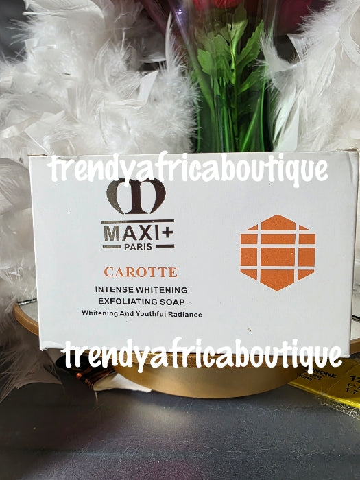 Maxi plus Carotte paris intense whitening face and body soap with carrot extracts and vitamins X 1 soap