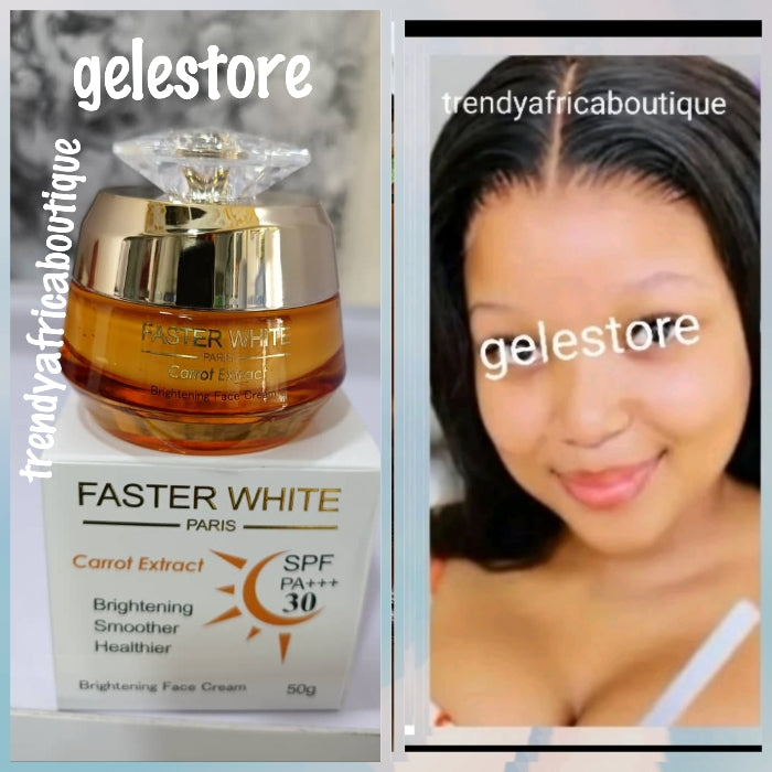New Product alert: Original Faster White Paris Carrot Brightening face cream spfb30. Promote natural glow.  50g x 1
