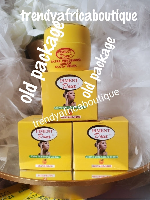 Sale: 3 pack Piment Doux Extra whitening cream. dark spots corrector and unuversal corrector of face cream 30g x 3 pack