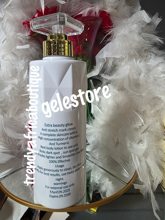 Visible Solution Skin Aktive aufhellende Körperlotion mit Vitamin C, Glutathion, Kojisäure, Schneckenschleim, AHA und Arganöl. 400 ml. Superwirksame hautreparierende, aufhellende Körperlotion mit Lichtschutzfaktor 50 
