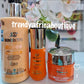 3pcs set: Skin Doctor Carrot Glow body lotion, serum and face cream. Excellent combination for skin lightening and glowing naturally spf30. Use morning & night