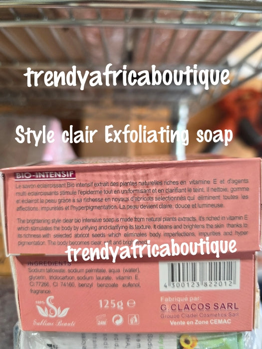 2 soap style clair lightening, exfoliating soap. Lightening purifying vitamin E soap. 48hrs x 2 rapid effects