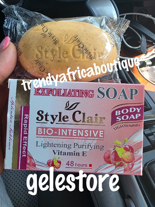 2 soap style clair lightening, exfoliating soap. Lightening purifying vitamin E soap. 48hrs x 2 rapid effects
