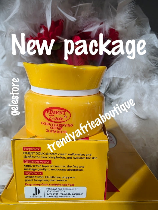 2 in 1 Original Piment Doux Gluta - kojic face cream & cream. dark spots, excellent face lightener.