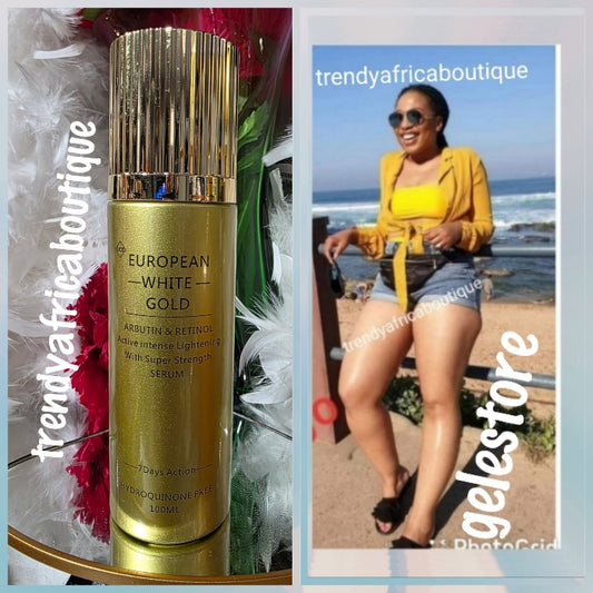 European White Gold. Organic oil skin Lightening serum/oil. Arbutin & retinol day & night