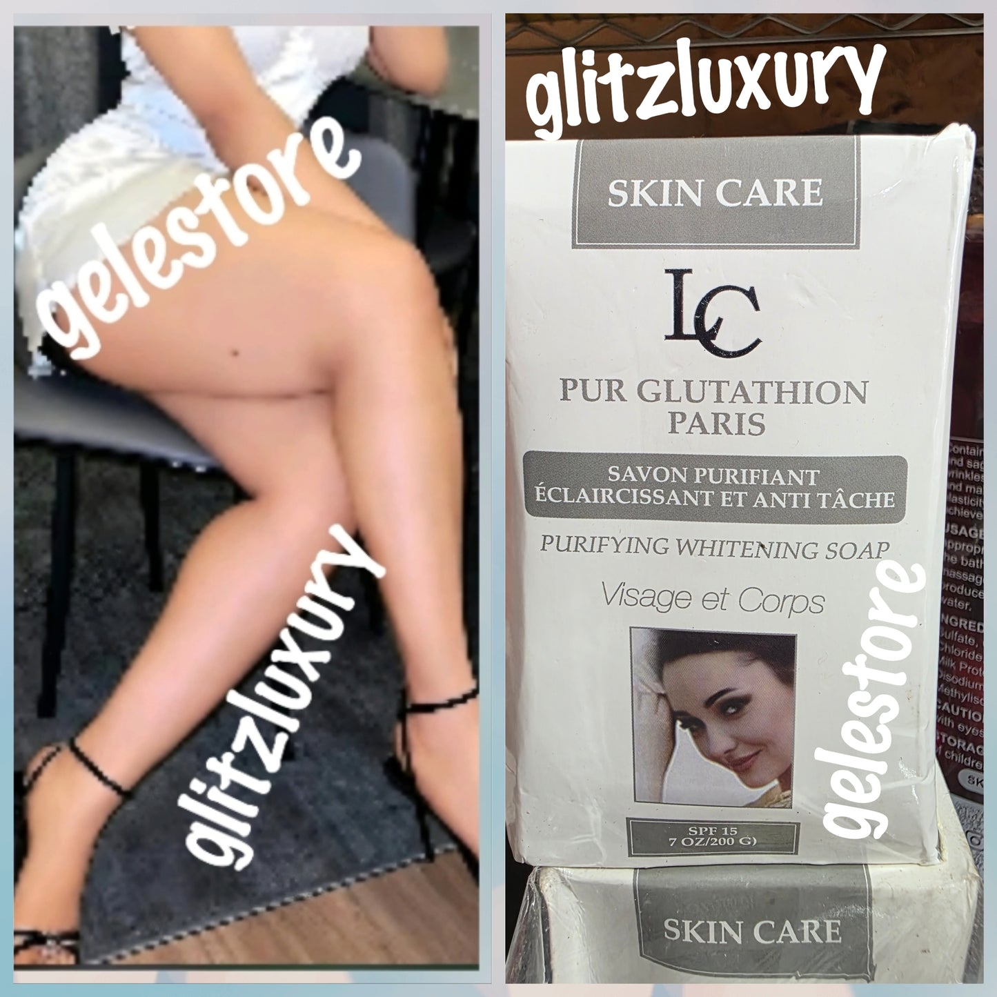 New product alert: Pure Glutathione paris purifying whitening soap. 200g x 1 spf 15