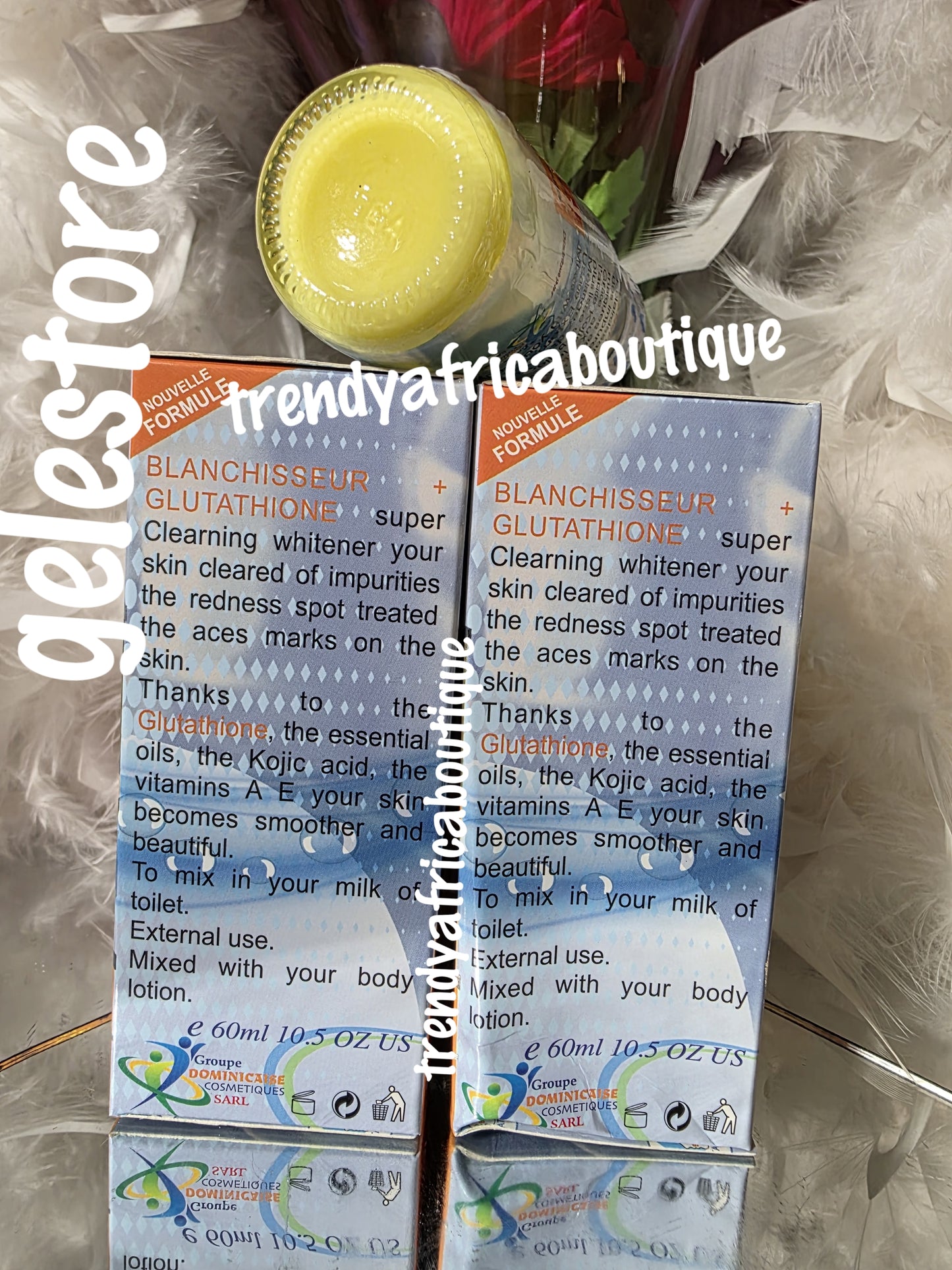 Gluta C-Konzentrat, intensiv aufhellendes und strahlendes Serum/Öl. 120-ml-Flasche. Verleiht einen schönen gelben Unterton 