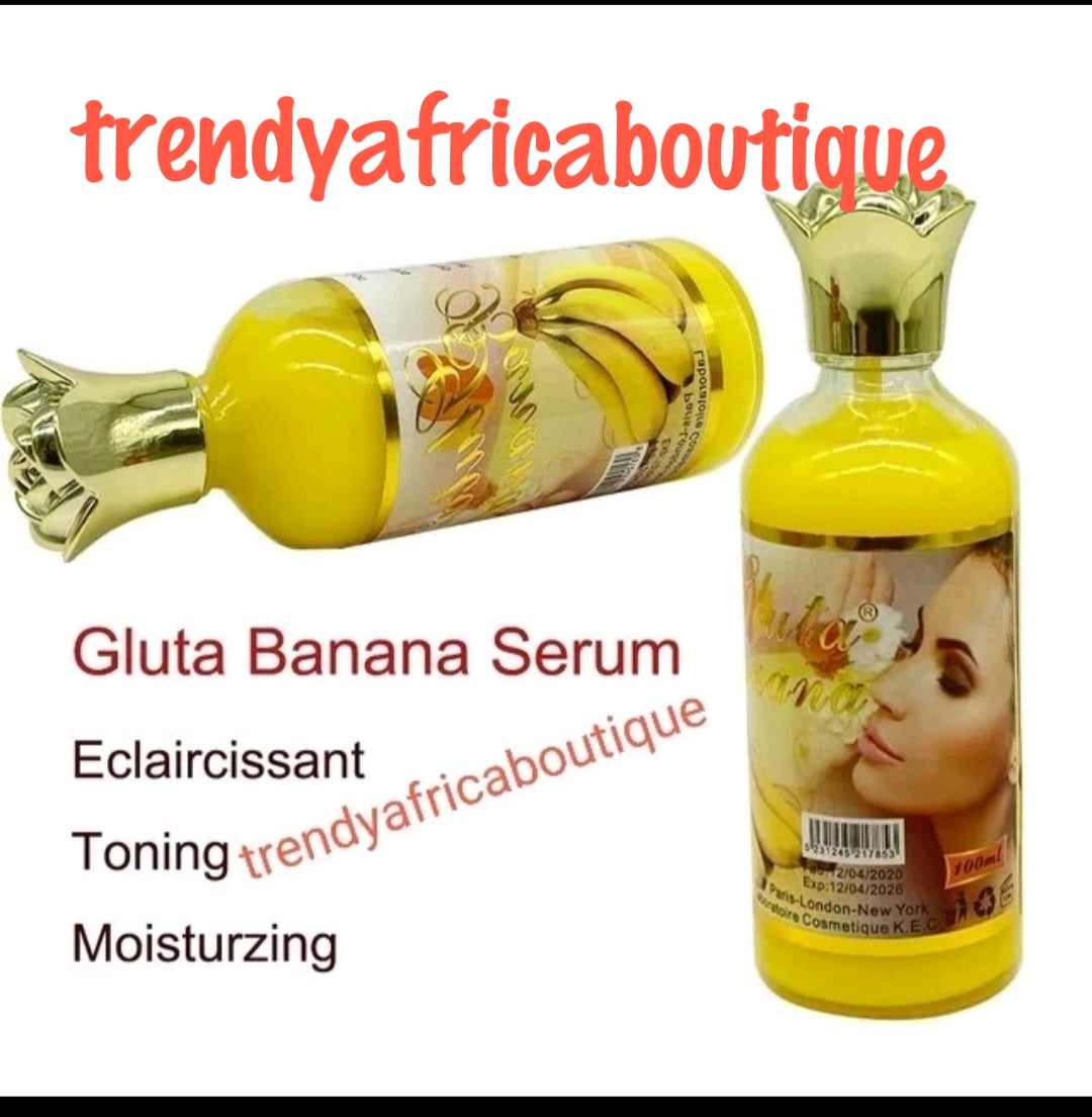 ORIGINAL GLUTA Bananen-Hautaufhellungs- und strahlendes Serum/Öl mit AHA und Vitaminen, 100 ml x 1. Mischen Sie es in Ihre Körperlotion.