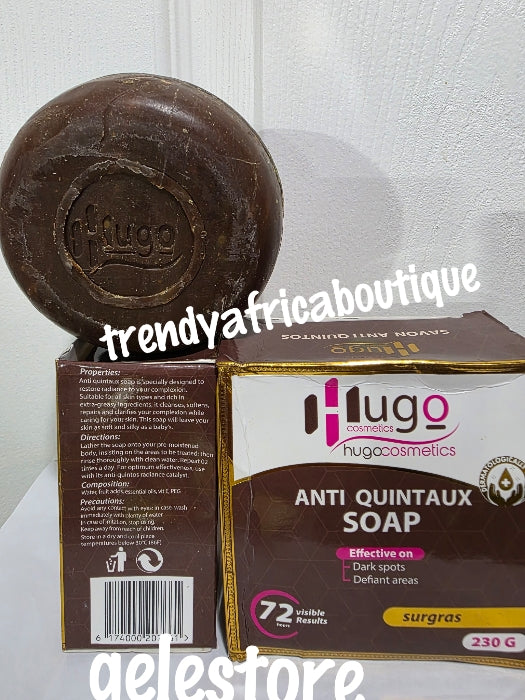 New alert: Hugo anti Quintaux  Soap (anti knuckles) effective on dark spots from difficult areas like knuckles, knees, elbows. 230g x 1 . 72hrs visible results