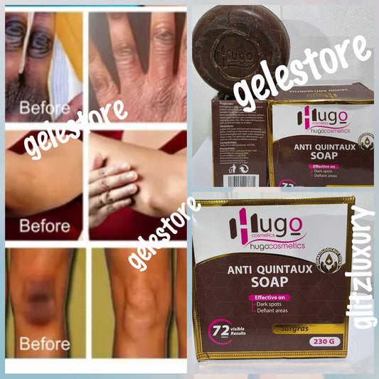 New alert: Hugo anti Quintaux  Soap (anti knuckles) effective on dark spots from difficult areas like knuckles, knees, elbows. 230g x 1 . 72hrs visible results