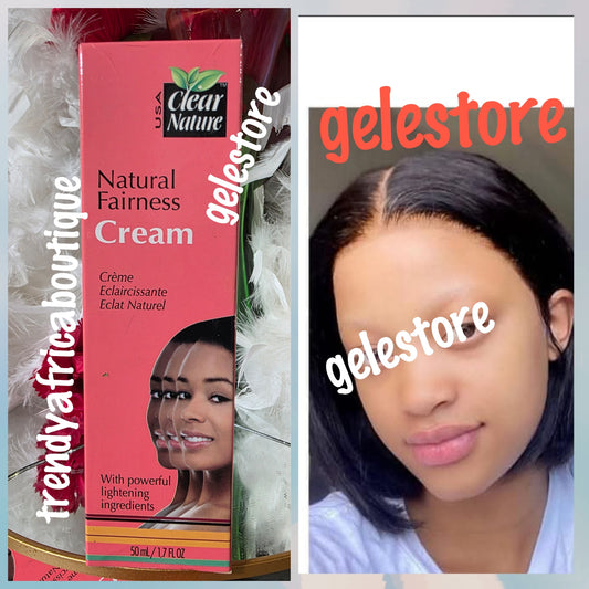 New alert:  Clear Nature Natural fairness lightening face cream 50gx1. Even out skin tone.