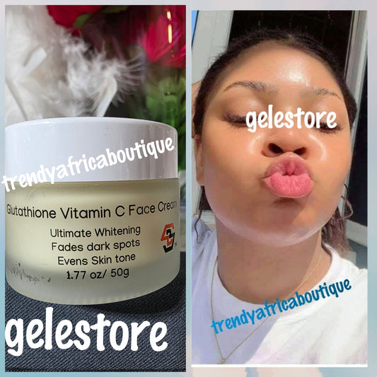 New alert; glutathione & Vitamin-C Face cream.  Ultimate whitening fading dark spots. & even skin tone