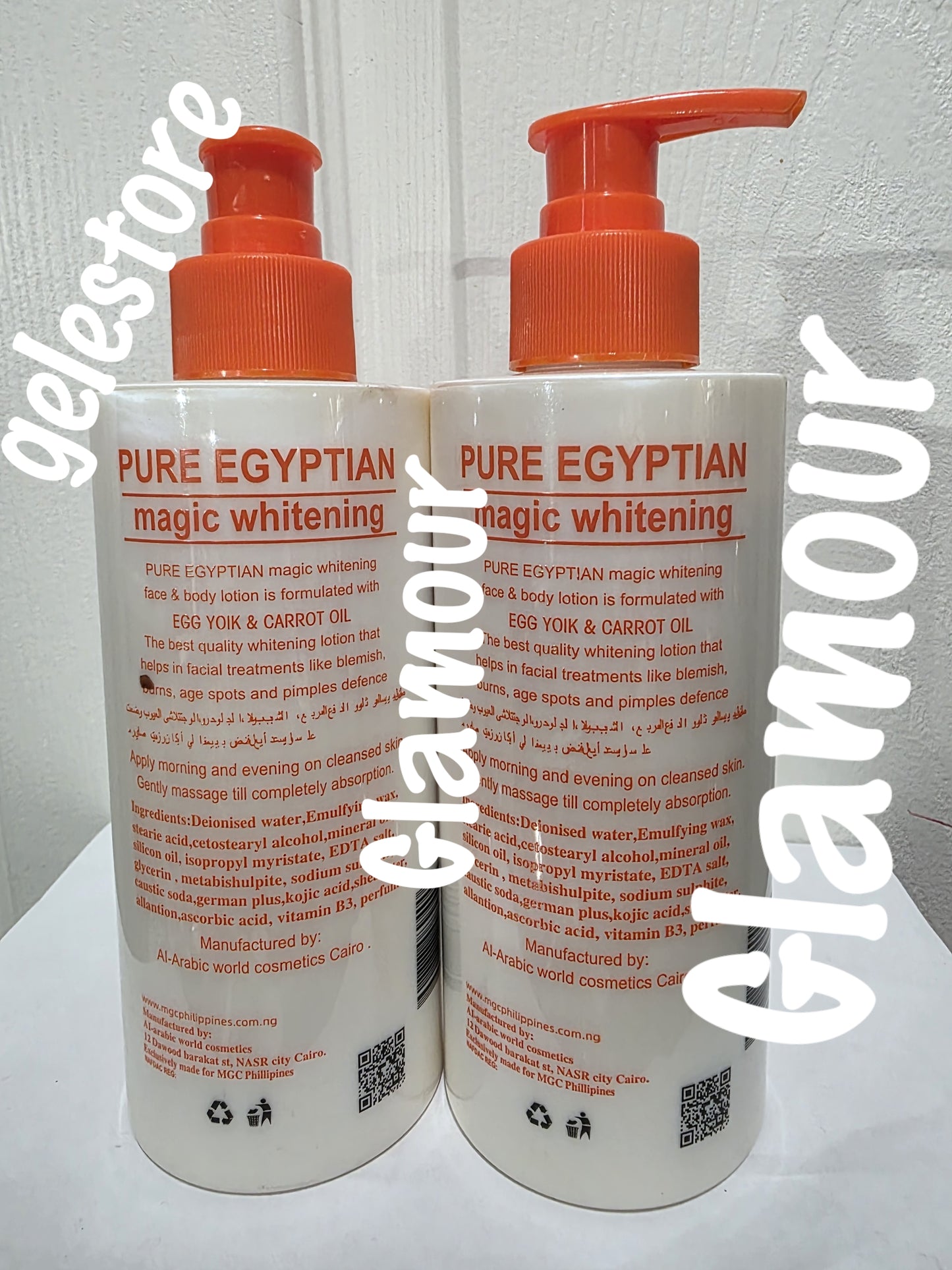 Neue und verbesserte Pure Egyptian Magic Whitening-Gesichts- und Körperlotion mit Eigelb und L-Glutathion, 300 ml x 1. 14-tägige Wirkung
