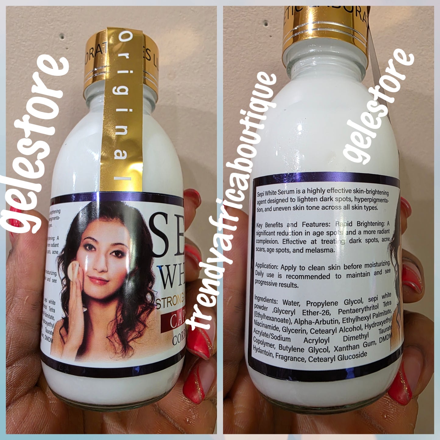 SEPI WHITE STRONG Whitening capsule Corrector concentrated serum/oil. Dark spot corrector serum Super effective. 100ml x 1 Authentic 💯