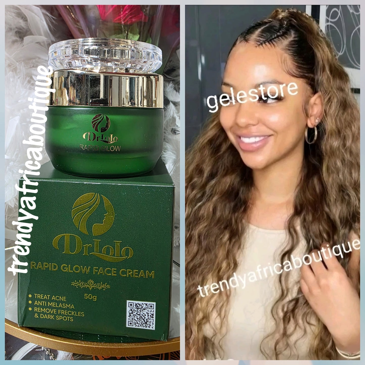 Another Banga: new alert Dr. LOLO Rapid Glow anti dark spots, acne, malasma Face Cream. 50g x 1. White and glow