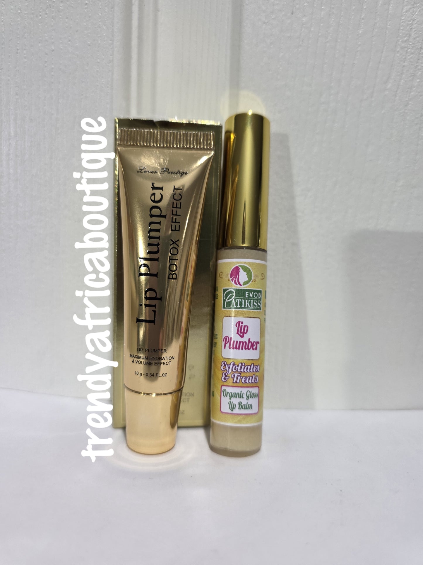 2pcs. Evob PATIKISS lip plumber exfoliates and treat crack discolored lips 💋 & botox effect lip gloss plumber