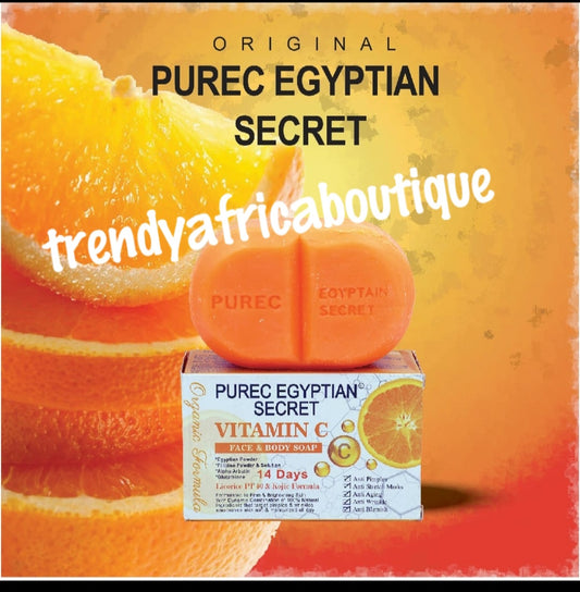 1 bar soap Original purec Egyptian secret face & body soap. 14 days Whitening with vitamin C, egyptian powder, filipino powder, 160g x 2 (Copy)