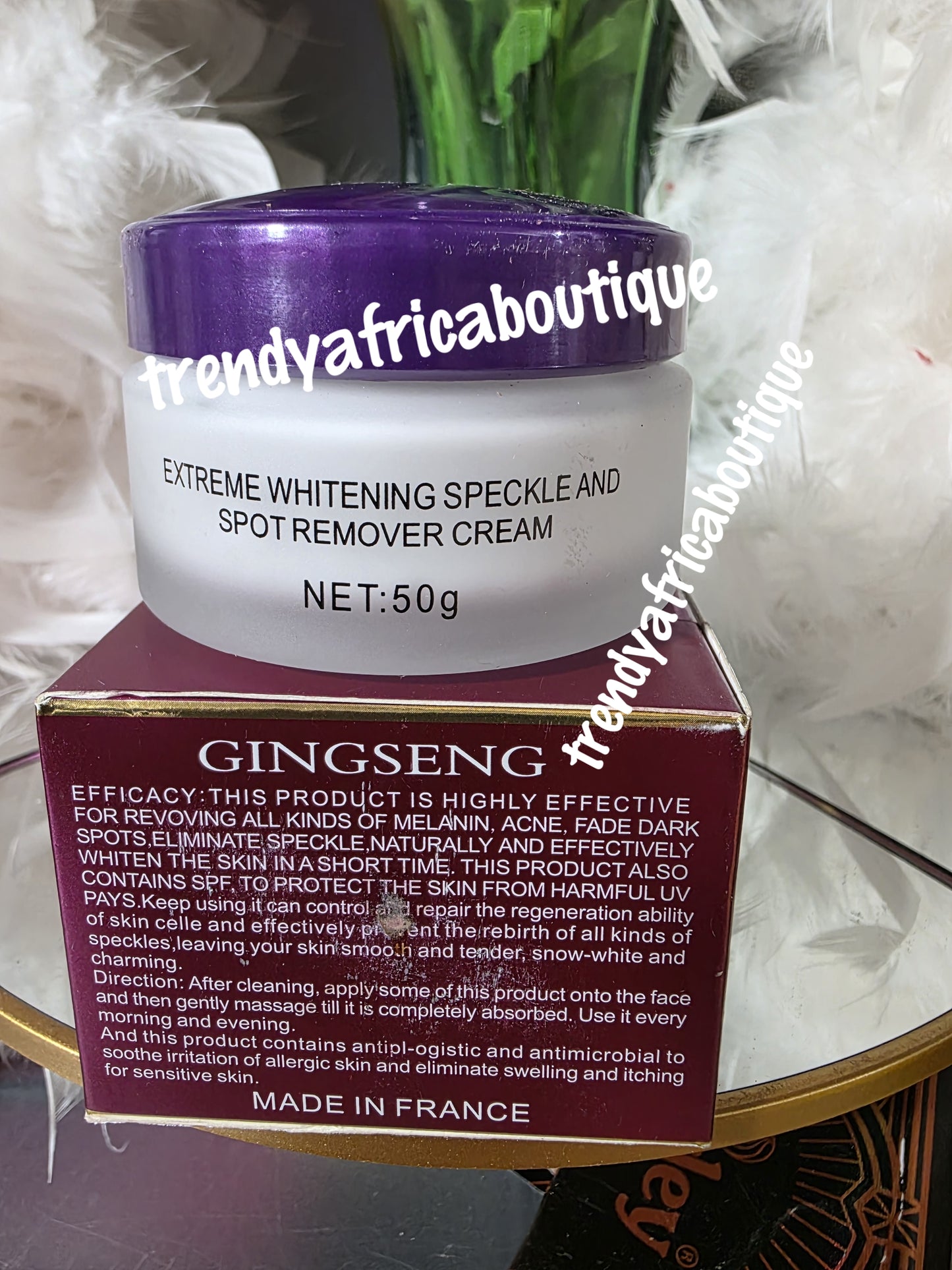 A.M Glow whitening speckle & spots remover face cream. Spf 35. 50gx 1