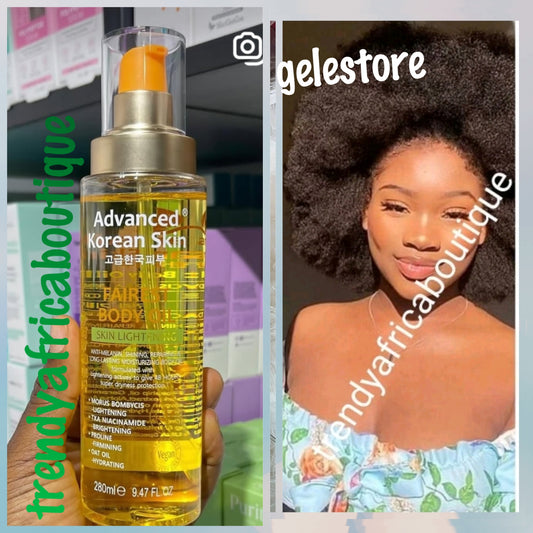 Another banga: Advance korean skin. Natural fairness skin lightening anti-aging moisturizing oil. 48hrs moisture 280ml x 1