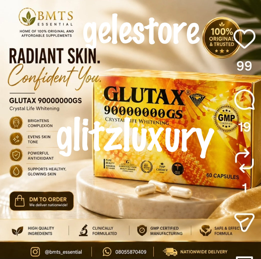 Another BANGA:  GLUTAX 90's  CRYSTAL white anti-aging, sk8n Radiant & rejuvenating with collagen. 60/box. Sold per one box 👌👌👌👌 supplements