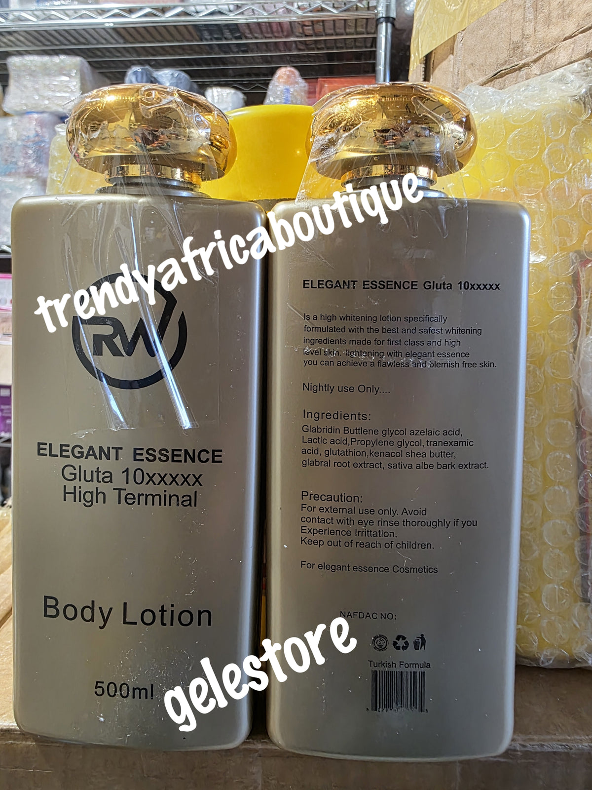 Another banga: RW Elegant Essence Gluta 10x body lotion. Use only at night.  lotion 500mlx1 super effective 👌