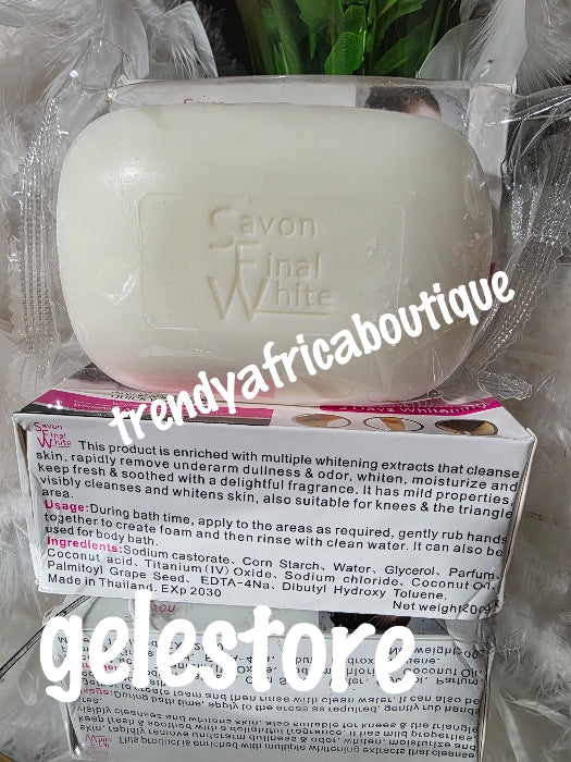 Final white Maxitone dark spots  remover whitening soap 200g x 1 bar. Price is for one