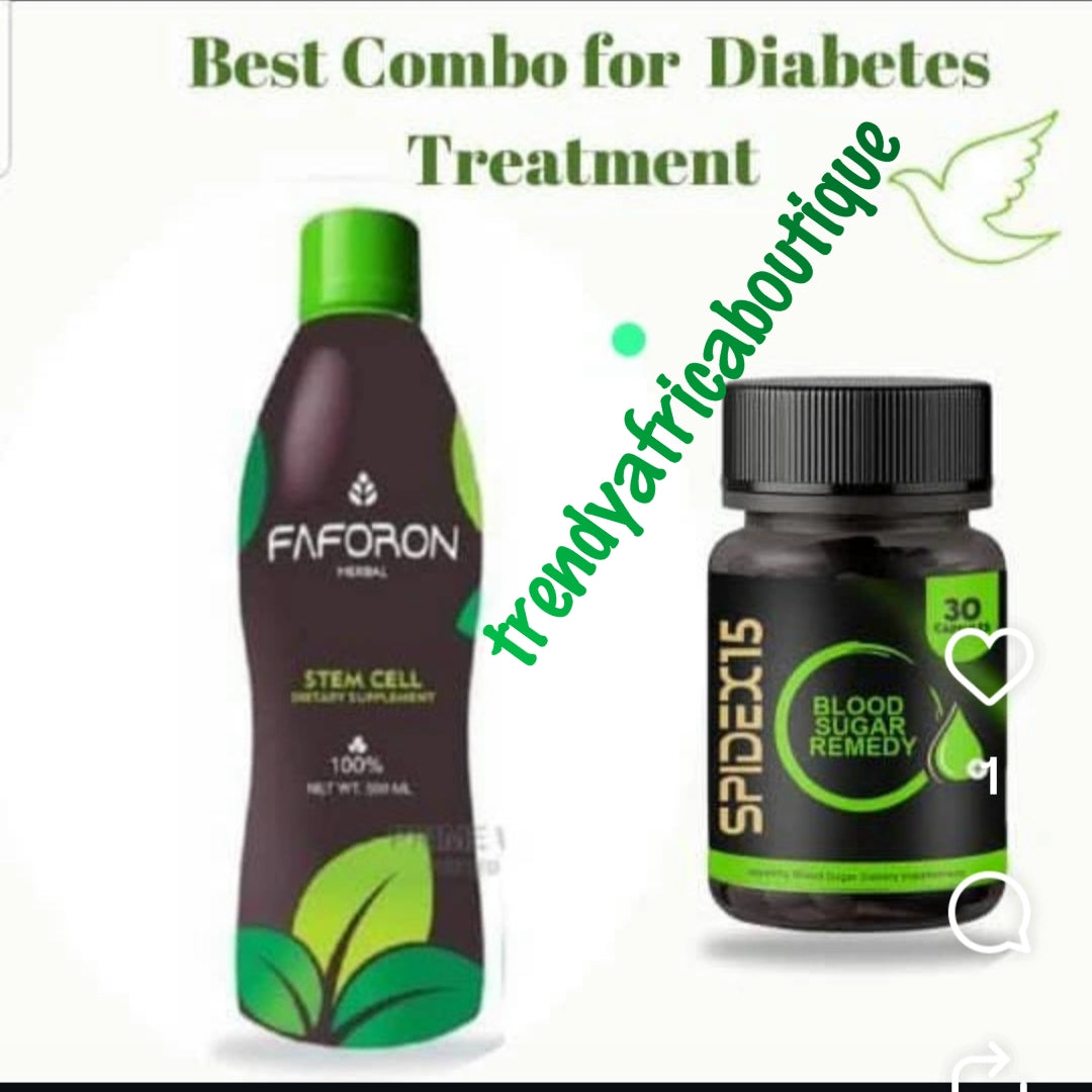 2pcs. Set: FAFORON  herbal STEM CELL Dietary supplements.  Boost, strengthen the immune system. 540mlx1 combo with Spidex 15
