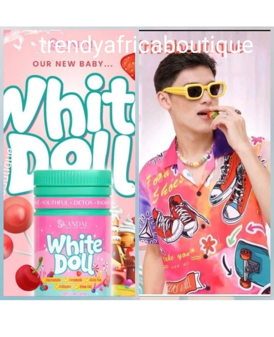 BACK IN STOCK New product alert: Skandal White Doll whitening, antioxidants, smooth, youthful, radiant complexion, anti acne and spots supplements 800gx1 jar sale. U.S.AUTHORISED DISTRIBUTOR!!