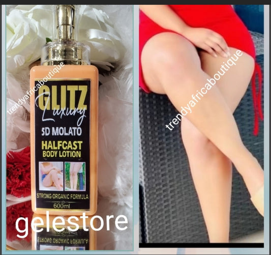 New Product ALERT: Glitz Luxery 5D molato half-cast Body lotion. Strong Organic Formula 600mlx1. Do not use on face, & no serum needed