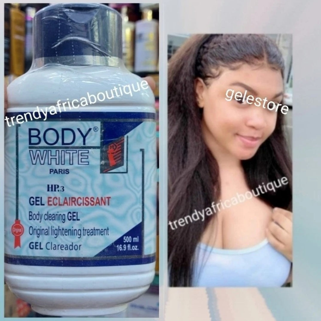 500ml bottle. Another Banga body lotion is this Body white paris HP- 3 lightening treatment  body clearing gel. SUPER FAST. Super effective body lotion 500ml x 1
