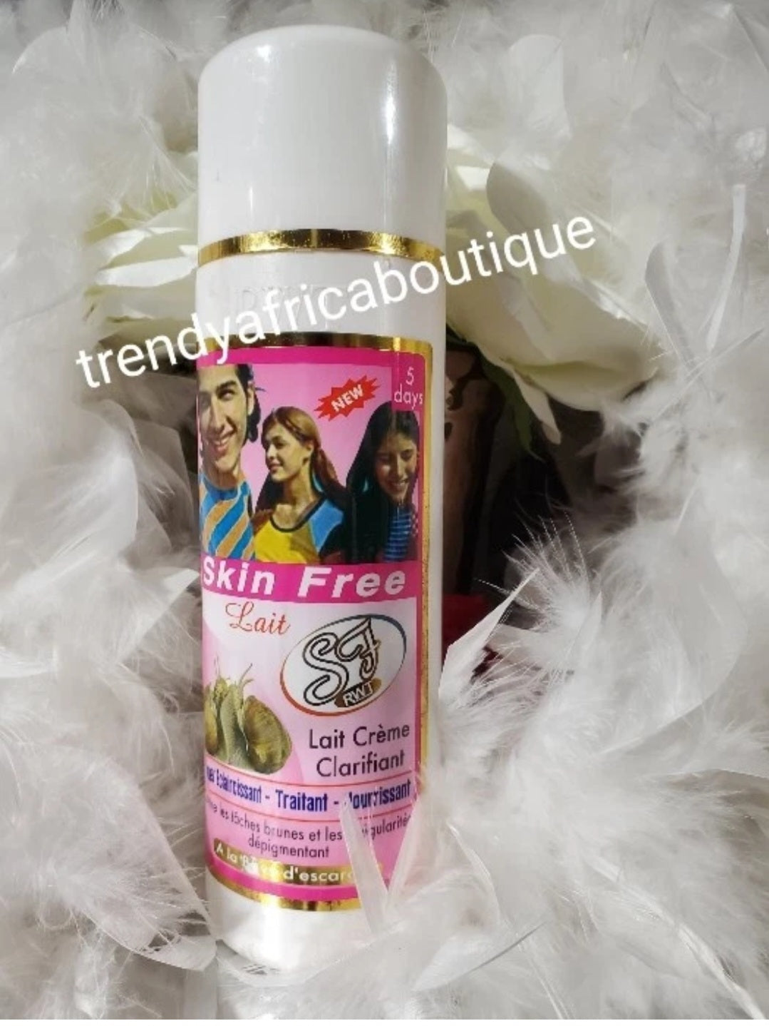 New product alert: Lait RWT skin Free clarifying body lotion with snail argan. 5 days action 500ml x 1