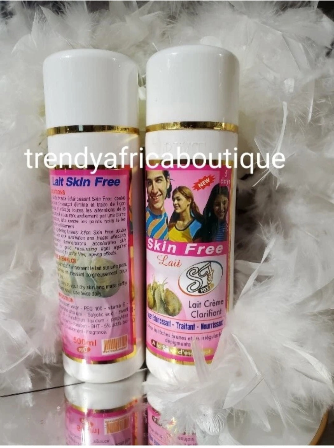 New product alert: Lait RWT skin Free clarifying body lotion with snail argan. 5 days action 500ml x 1