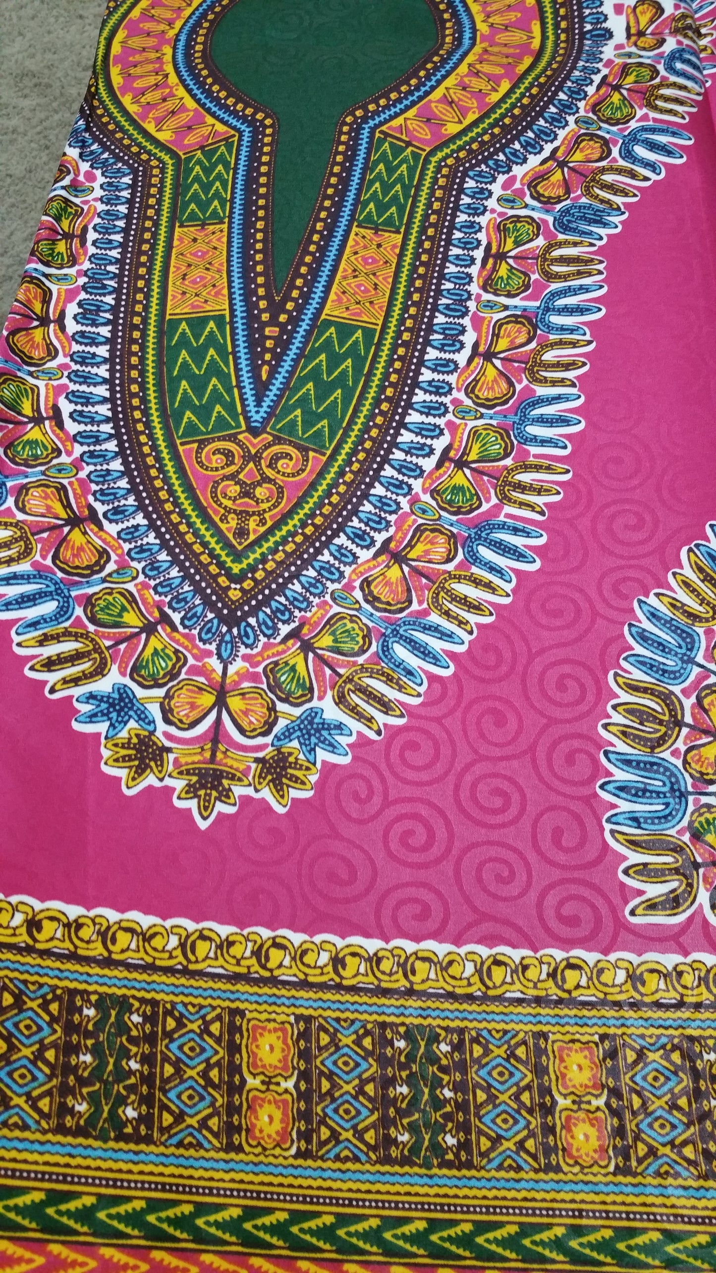 Colorful Dashiki cotton wax print for African dresses. Sold per 6 yard. Price is for 6yardss
