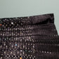 Black Gele/Head wrap Traditional Nigerian Aso-oke  with stones/beads boarder. Sold as Gele only. 68 inch long by 19inch wide