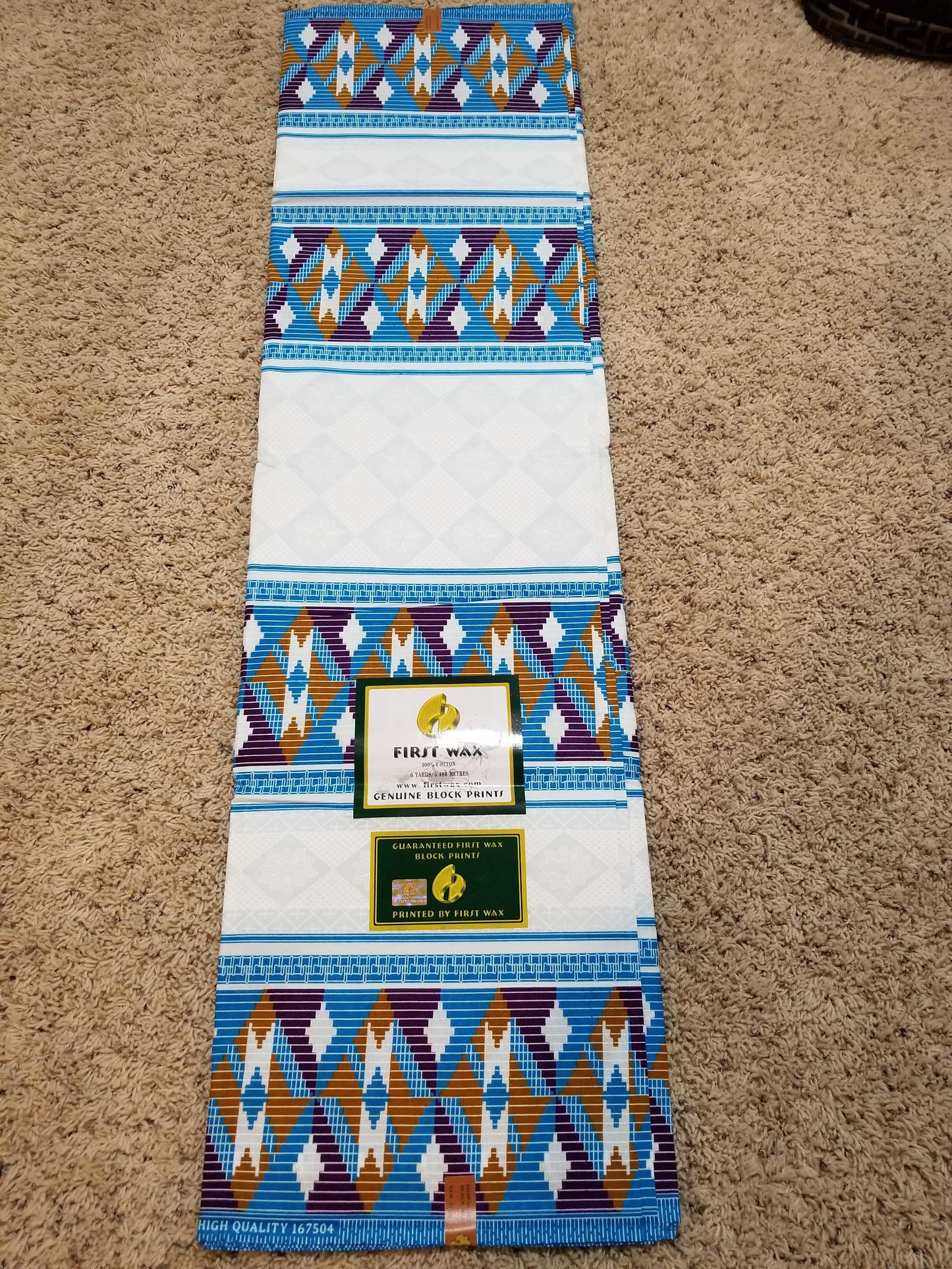 Neuester Stoff mit Wachsdruck von Kente Ankara. Originale Luxusqualität für Männer und Frauen. Verkauft pro 6 Yards. Ankara-Stoff mit Wachsdruck aus 100 % Baumwolle.