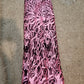 Clearance: Classic Black/Pink Net French lace fabric for making African party dresses. Sold as 5yards price is for 5 yards