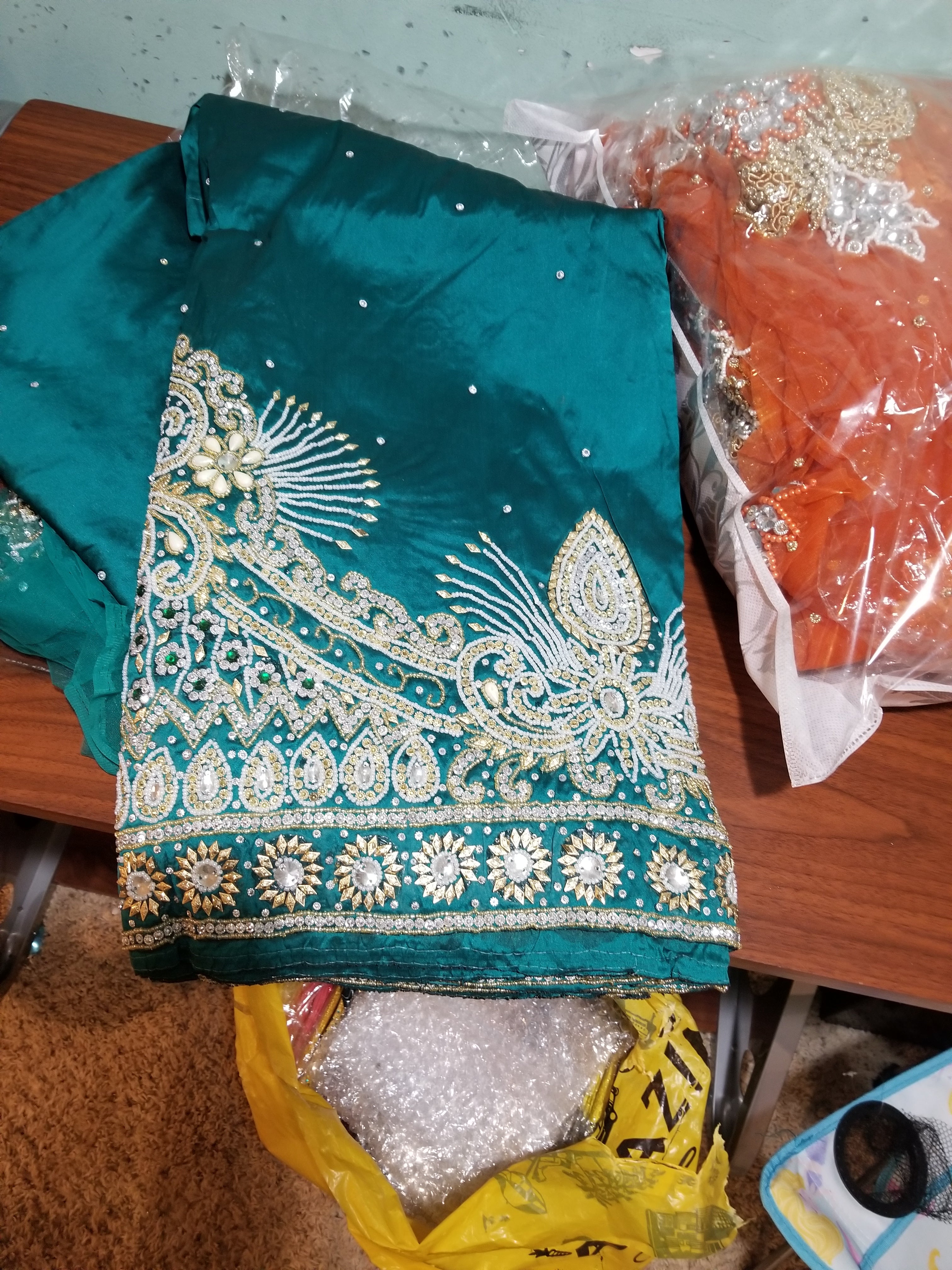 Assorted Colors of Igbo traditional wedding George wrapper. Heavily be ...