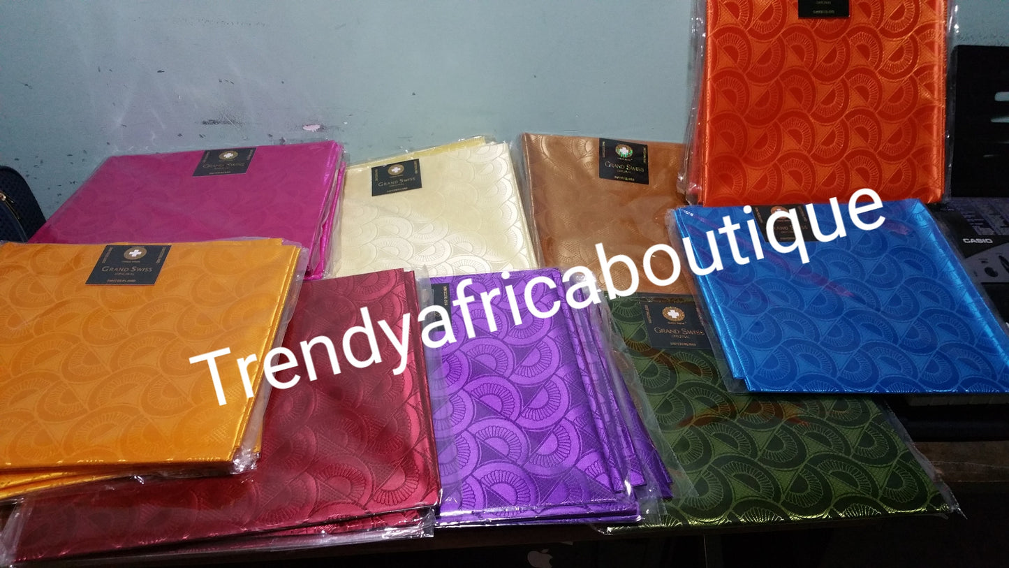 Assorted colors Nigerian gele (head wrap) for African party