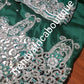 Beautiful Green George Wrapper & matching net blouse in quality Taffeta silk. Hand Stoned quality Nigerian/Igbo George wrapper