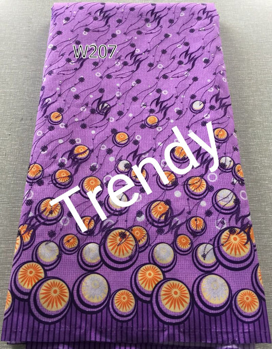 100% wax print/African Ankara. For Nigerian dresses. Sold per 6yds. Price is for 6yds.