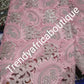 Baby pink swiss lace fabric. Handcuffs lace with crystal stones. Sold per 5yard lenght