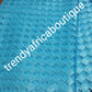 Sizzling high quality French lace fabric. All over crystal stones. Great quality! Sold 5yds length