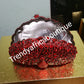 Red crystal stones Clutch/purse. Small hand held crystal clutch for weddings or formal occasion.