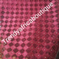 Clearance:African design Net French lace fabric with all over crystal stones. Wine (maroon) Sold 5yrds lenght.