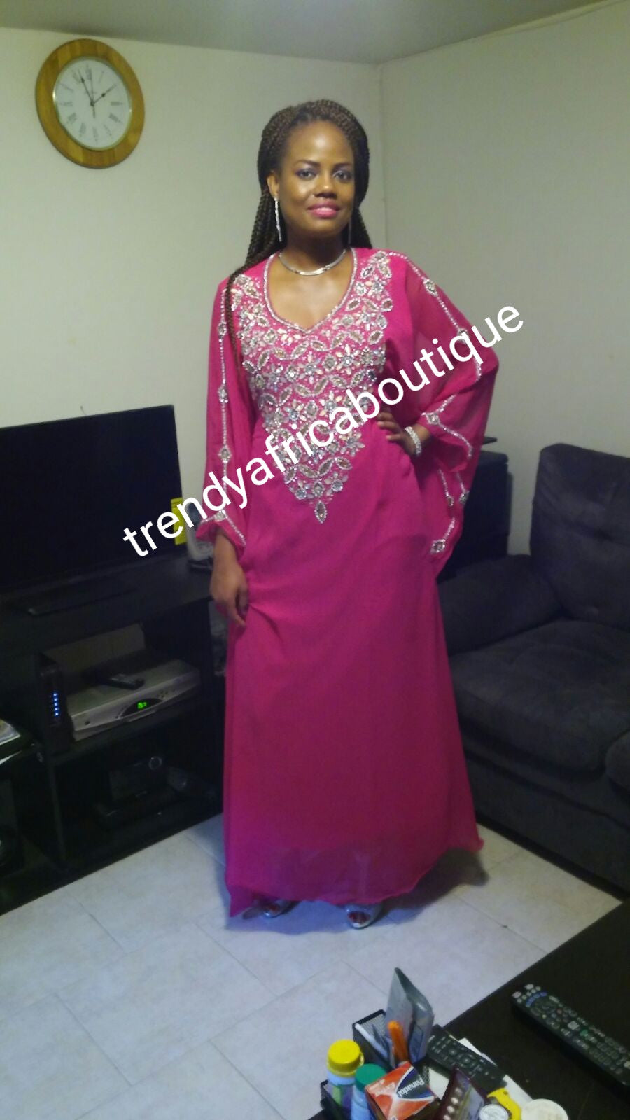 648 long kaftan with crystal main image 1