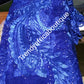 African french lace fabric in Royal blue. All over crystal stones. Nigerian lace fabric for making party dresses. Sold per 5yds.