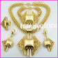 4pcs. 18k Gold-plated Costume jewelry set. 4pcs matching set for party or church wear. Sold as a set