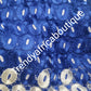 Royalblue/white cord-lace fabric. Quality guipure lace fabric. Superior quality African Swiss lace. Soft texture. Sold per 5yds lenght