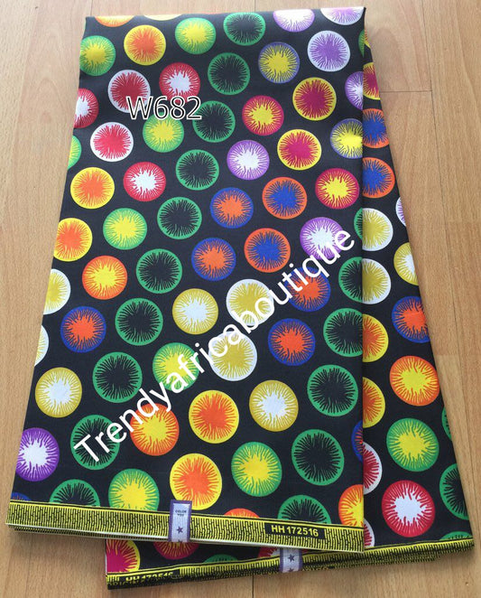 Beautiful Cotton wax print in 100% cotton. African cotton Ankara print